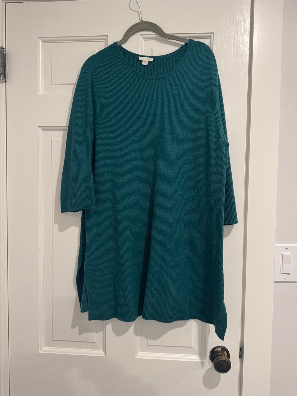 J. Jill Teal Knit Midi Dress